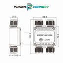 WATERPROOF H TYPE JUNCTION BOX WITH TRANSPARENT COVER