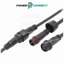 2 Pin Male Female Wire Connector 500mm (250mm Male & 250mm Female)