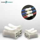 2 Way Push Fit Connector