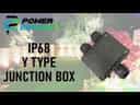 Waterproof Y Type Junction Box 3 way