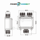 Waterproof Y Type Junction Box 3 way