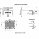 Nishant Electro Magnetic Impulse Counter, 12V DC