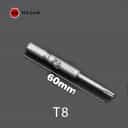 KE 801 Electric Screwdriver Bits Torx 5X60 T8 (Pack of 100)