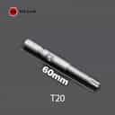 KE 802 Electric Screwdriver Bits Torx 6X60 T20 (Pack of 100)