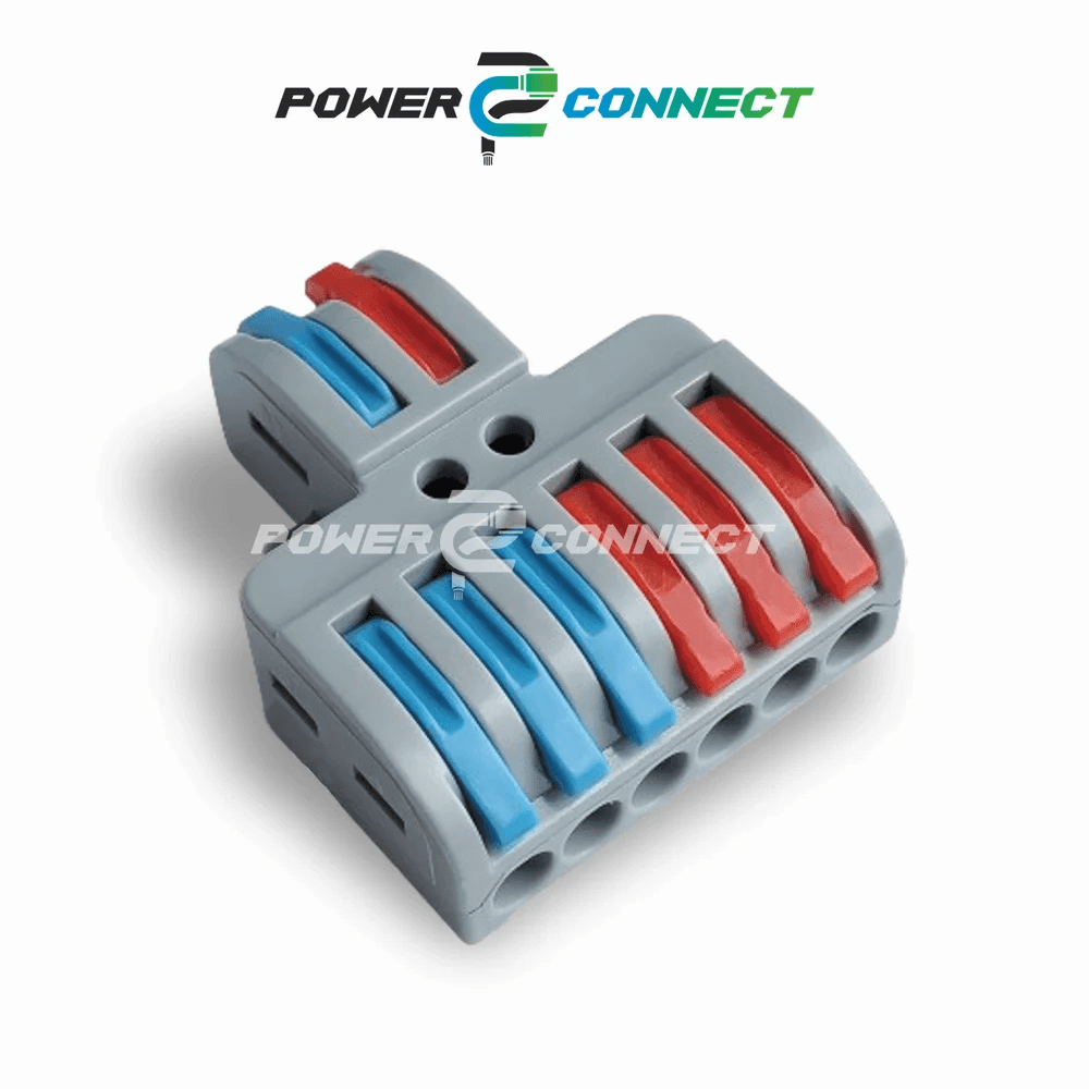 2 in 6 Out Universal Quick Wiring Cable Connector Compact Lever wire connector
