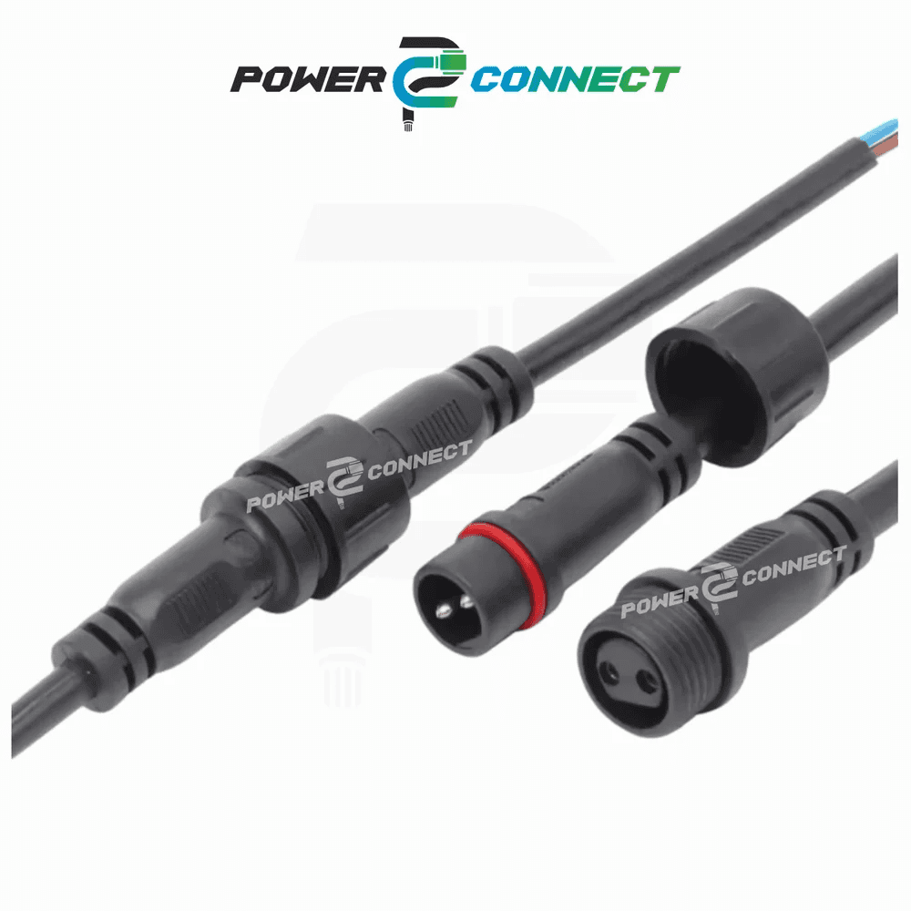 2 Pin Male Female Wire Connector 500mm (250mm Male & 250mm Female)
