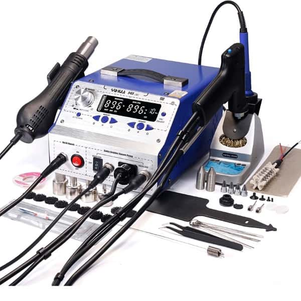 YIHUA 948-II 3 In 1 Desoldering Soldering Iron Rework Station with Hot Air Gun Sucker