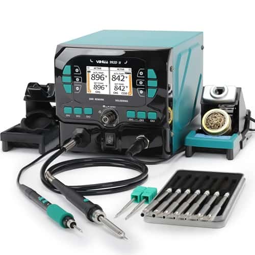 YIHUA 992D-II precision hot air and soldering iron soldering station