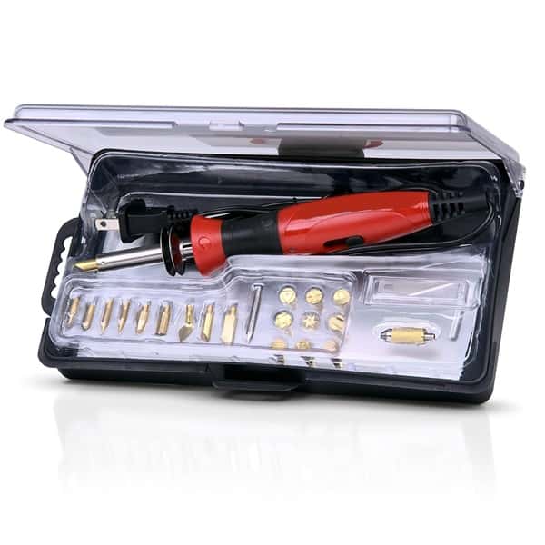 TW Pro Pyrography Pen - Best Wood Burning and Leather Crafts Tool Kit - Comes with 21 Different Tips - Dual Power Mode - 30W and 15W