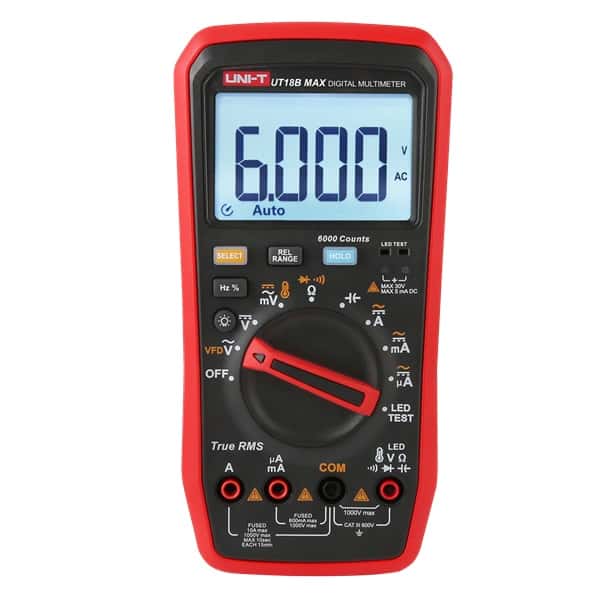 UNI-T UT 18B Max True RMS Digital Multimeter- Heavy Duty