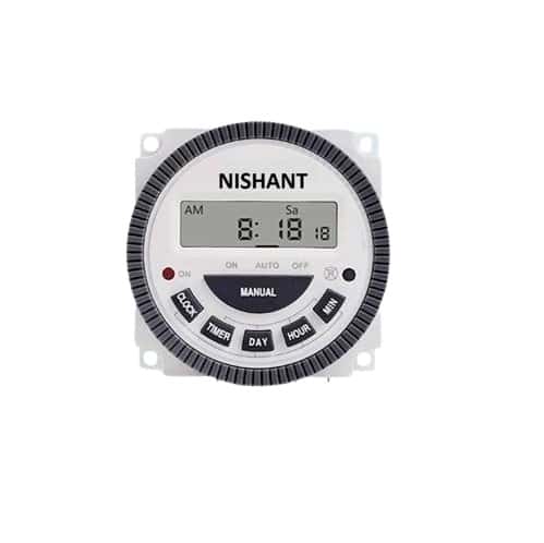 Nishant Digital Timer Programmable Time Switch with LCD 4 Pin
