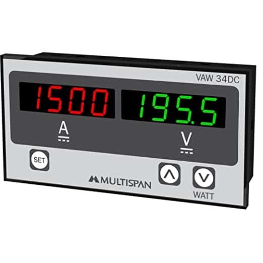 Multispan DC Ampere, Volt Meter