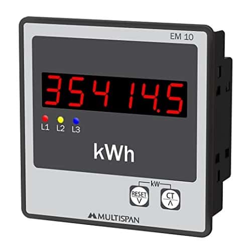 Multispan 3 Phase Energy Meter
