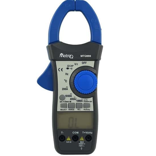 MetroQ MTQ 999- 1000A AC/DC Clamp Meter- Trms
