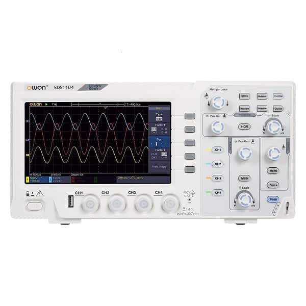 OWON SDS1104 Digital Oscilloscope- 100 Mhz, 4 Channel