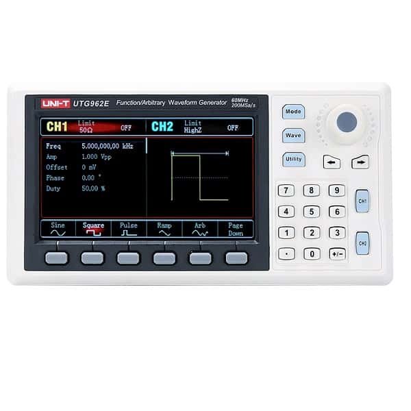 UNI-T UTG962E Function/Arbitrary Waveform Generator- 60 MHz