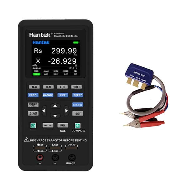 Hantek 1833C LCR Meter- 100kHz + Kelvin Test Clip