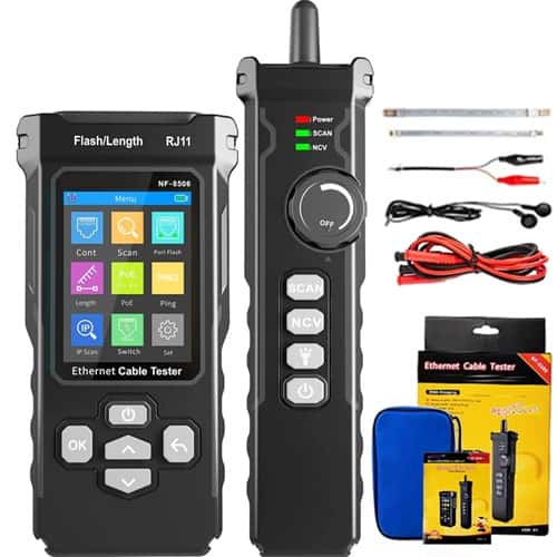 NOYAFA 8506 Network Cable Tester With IP, Poe & Wire Tracking