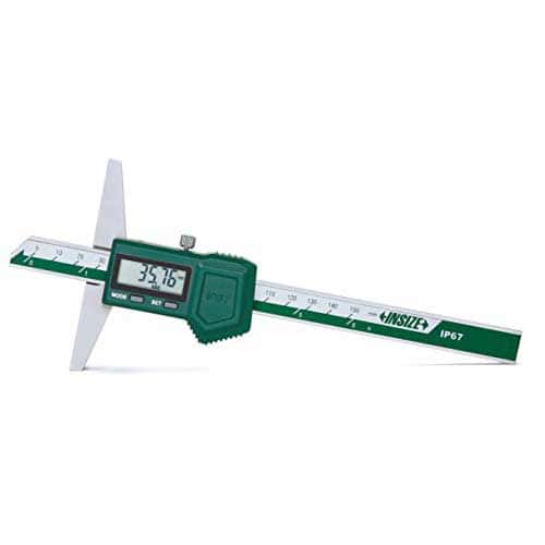 Insize 200 mm Digital Depth Gauge Waterproof 1149-200
