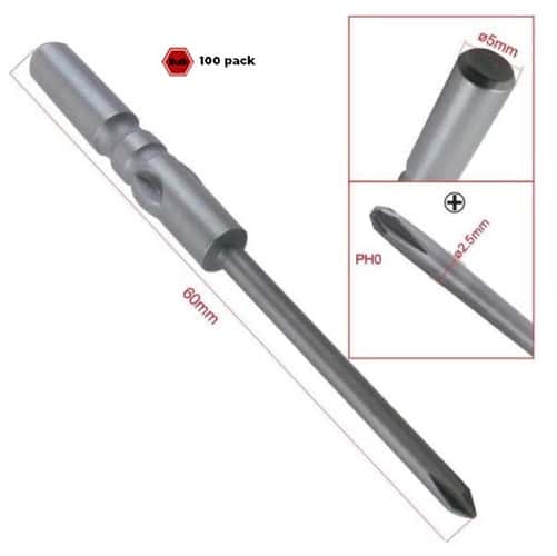 KE 801 Electric Screwdriver Bits 5X60X2 PH0
