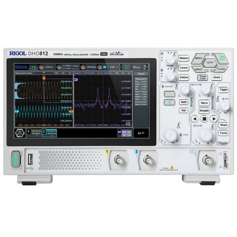 Rigol DHO812- Oscilloscope- 100 Mhz 2 Channel