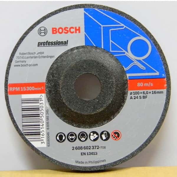 Bosch Bosch Grinding disc - metal Dia. 4 Inch/ 100 mm - Cutting Blades & Accessories