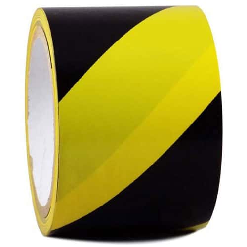 KE Vinyl Floor Marking Tape 3 inch/72 mmx 30metres - Yellow and Black