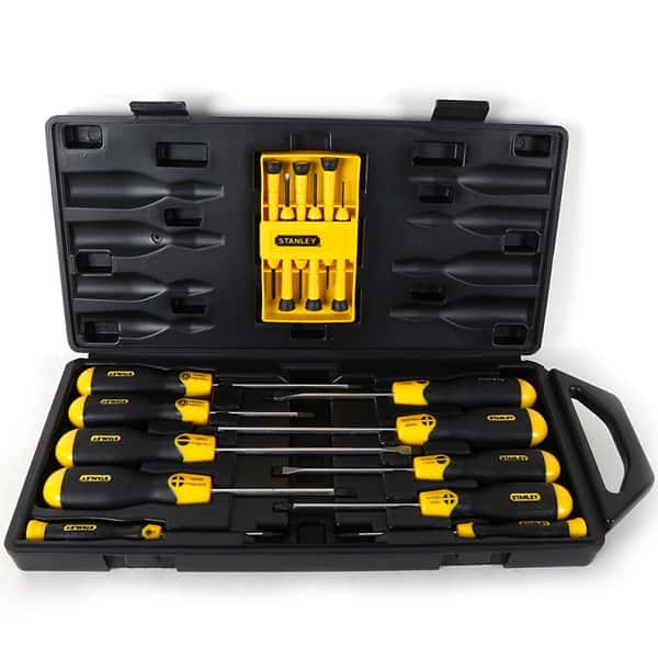 Stanley 16 Piece Cushion Grip Screw Driver Set 68-0002C