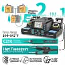 YIHUA 982D-III hot tweezers 120 + 210/245 compatible, dual with temperature adjust control on the iron handle