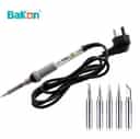 Bakon BK936S Adjustable Temperature Controlled Soldering Iron- 60W- Combo 5 Bit Set