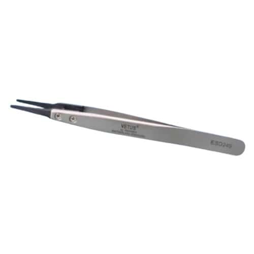 TW Pro ESD-249 Exchange Tip Electro Static Discharge Safe Stainless Tweezers Rounded Tips