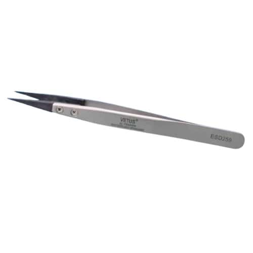 TW Pro ESD-259 Exchange Tip Electro Static Discharge Safe Stainless Tweezers Fine Pointed Tips