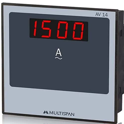 Multispan Av-14 ampere Meter c.t. operated type