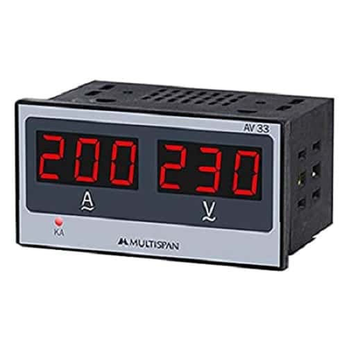 Multispan AV-33 Digital Ampere + Volt Meter