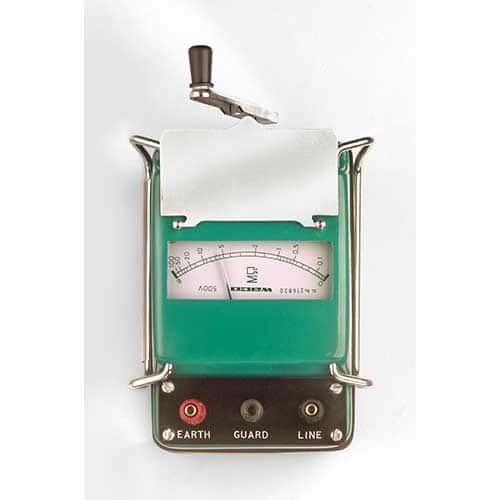 Waco Analog Insulation Tester Range 500 Volts - 1000 Mohms WI 505M