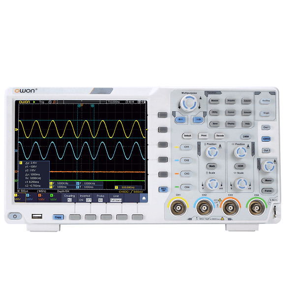 OWON XDS 3204E Digital Oscilloscope- 4 Channel, 200 Mhz
