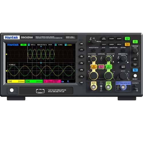 Hantek DSO2D50 Digital Storage Oscilloscopes 500MHz Bandwidth 2CH Dual Channel