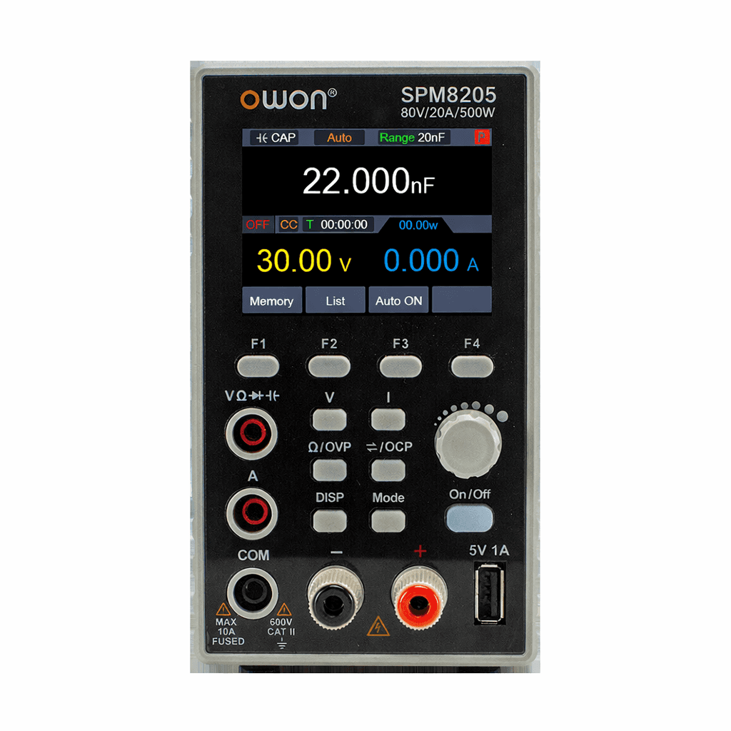 OWON SPM8205 Programmable DC Power Supply- 80V 20A 500W