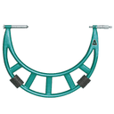 Insize Outside Micrometer With Extension Anvil Collar (Long Range) - 3205-400 (300-400MM