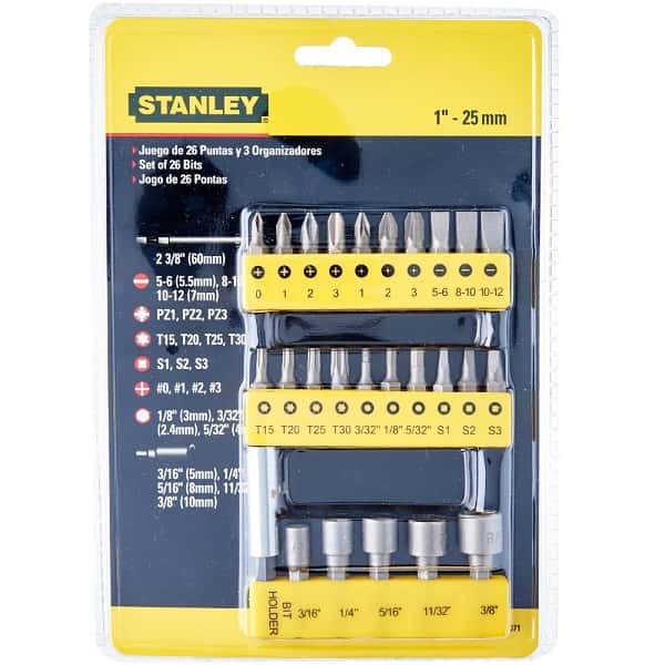 Stanley 26 Piece Insert Bit Screwdriver Set 68-071-23