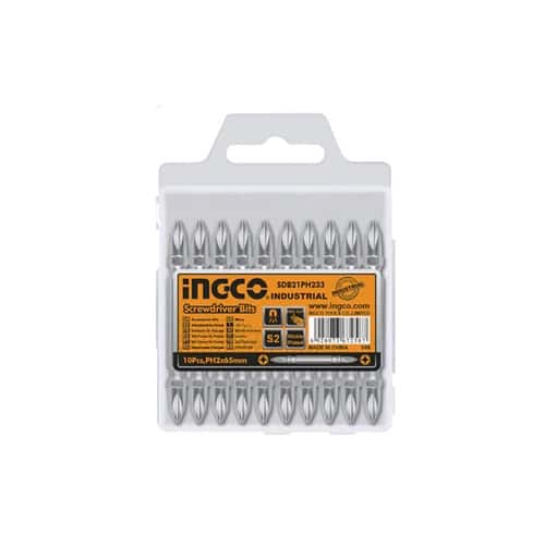 Ingco SDB21PH233 INGCO Magnetic Double Ended Screwdriver Screw Driver Bits 10PCS/SET