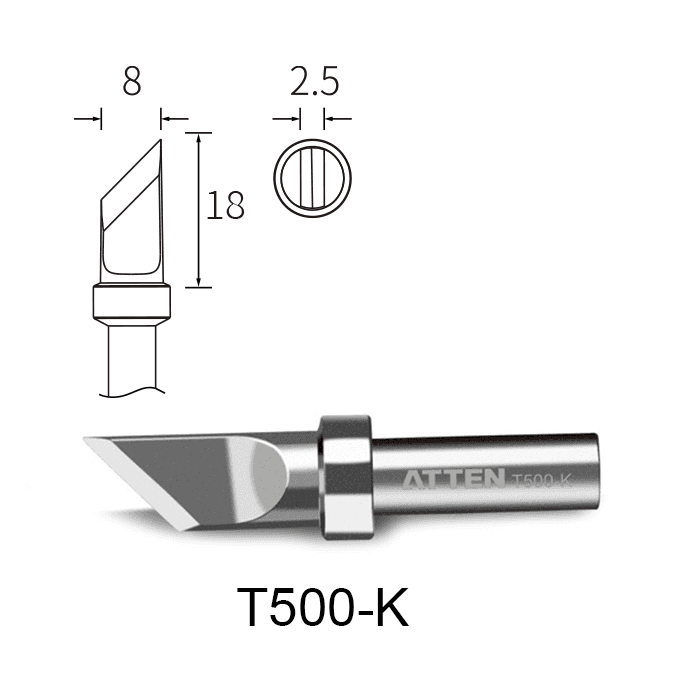ATTEN ATTEN T500-K Soldering Bit - Soldering Bits