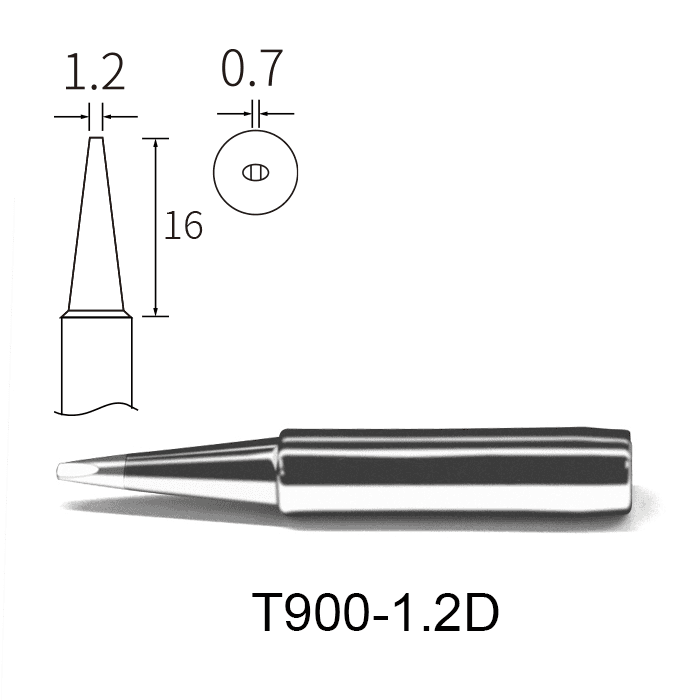 ATTEN ATTEN T900-1.2D Soldering Bit - Soldering Bits