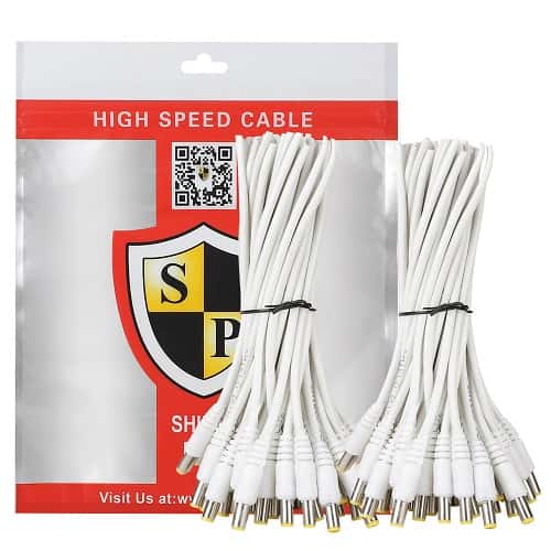 Shield Plus Dc male lead white-round (16/40)(Pack of 100pc)
