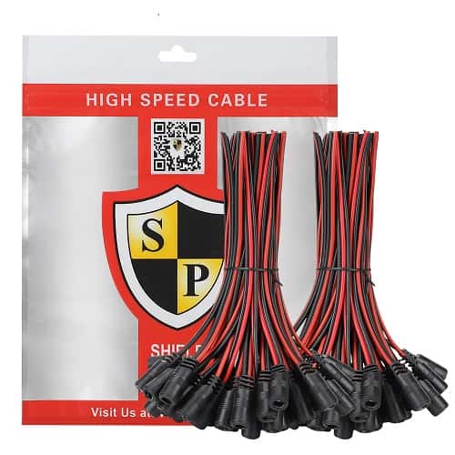 Shield Plus Dc female lead red black-parallel (23/38)(Pack of 100 pc)