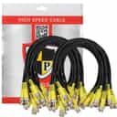 Shield Plus BNC to BNC lead yellow black (23/38)(Pack of 100)