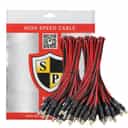 Shield Plus Dc male lead red black-parallel (23/38)(Pack of 100 Pc)