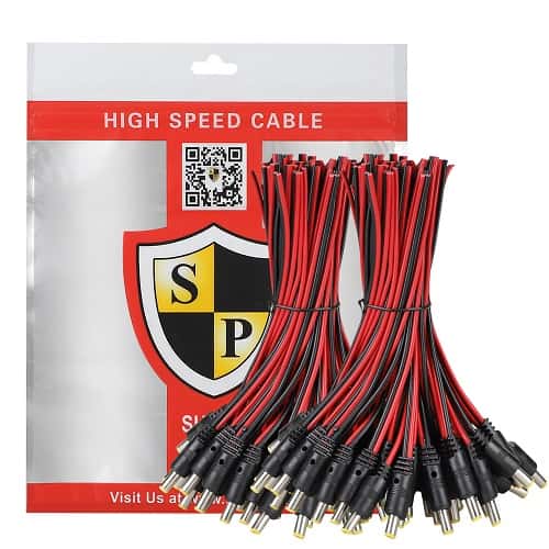 Shield Plus Dc male lead red black-parallel (23/38)(Pack of 100 Pc)