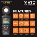 HTC Instruments LX-108L Digital LED Lux Meter