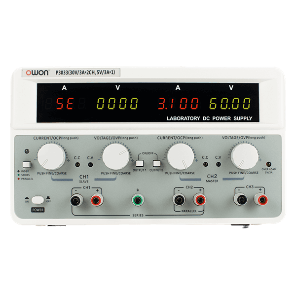 OWON P3053 - 3 Channel DC Power Supply - 30V 5A